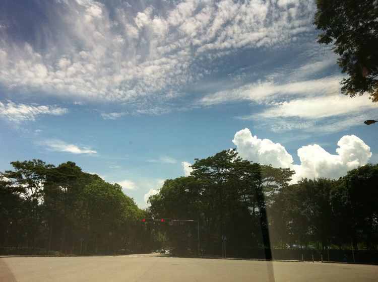 2011年6月9日，小雨后，车窗里的天空 - 小鱼滋味 - 小鱼滋味