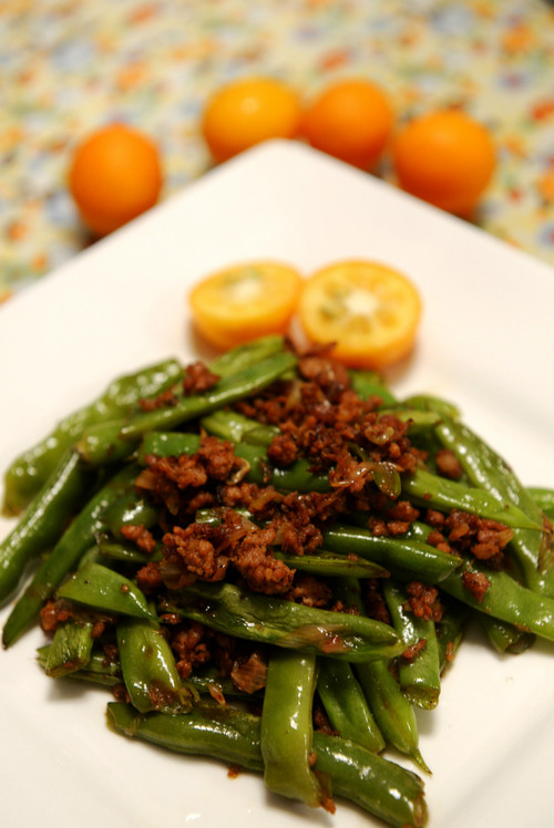 【小鱼美食】 肉沫烧豆角 - 小鱼滋味 - 小鱼滋味