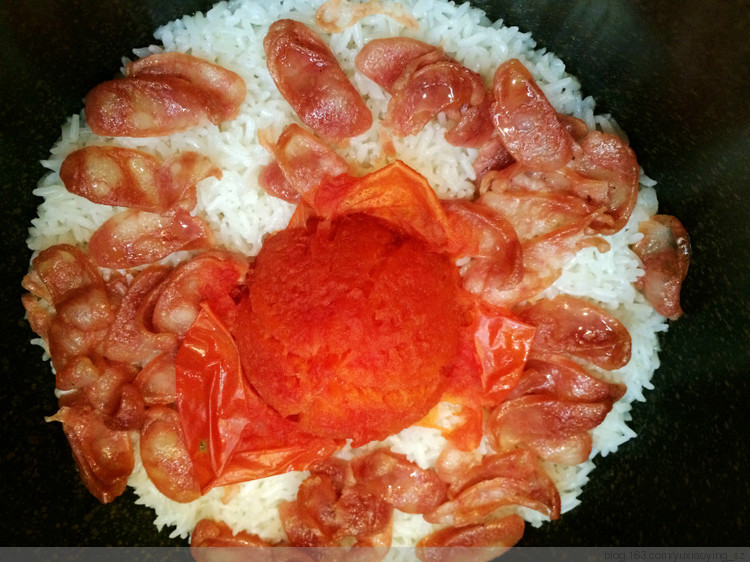 【小鱼美食】 整个西红柿饭 - 小鱼滋味 - 小鱼滋味